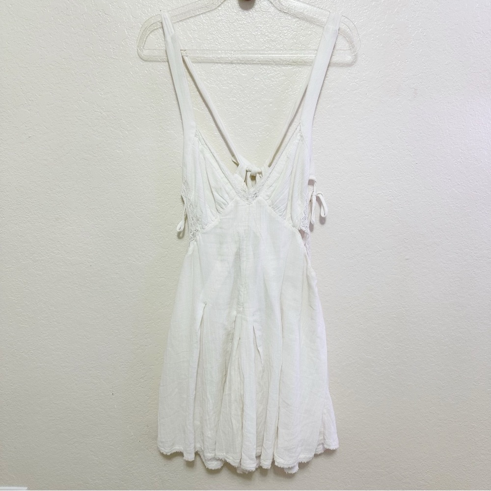 New free people Vivi Lace Trim Minidress size L - Picture 7 of 14
